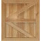 Ekena Millwork Framed Board-n-Batten Shutters w/Z-Bar, Rough Sawn Western Red Cedar, 21 1/2W x 23H, PR RBF06Z21X023RWR - alternate 4